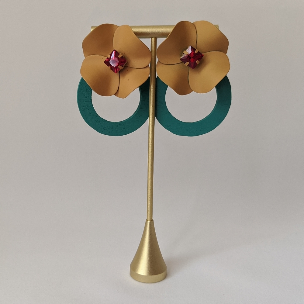 💎 Colorful Summer Wood Drop Earrings